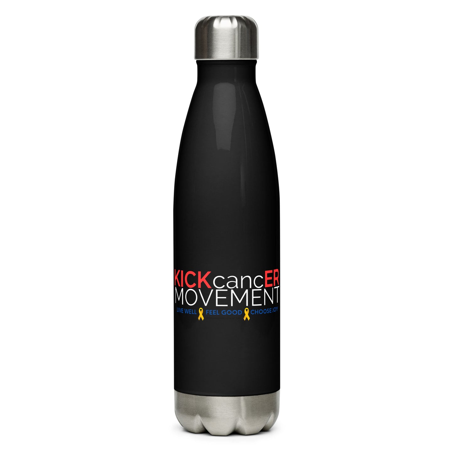 KICKcancER Stainless steel water bottle